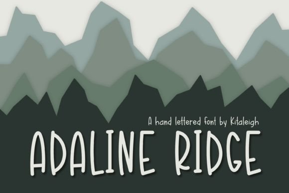 Adaline Ridge: A Warm, Handwritten Script Font for Makers