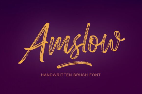 Amslow Font: A Friendly, Hand-Brushed Script for Real Business Branding