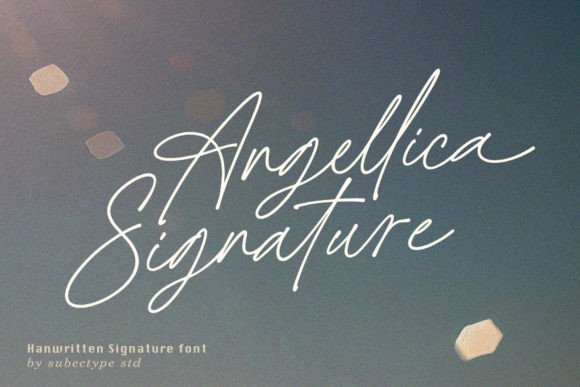 Angellica Signature: A Modern Handwritten Font for Editorial Design
