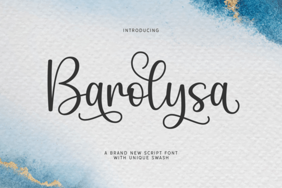 Barolysa: A Graceful Script Font for Handmade Labels & Stationery