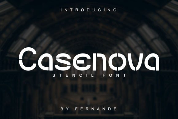 Casenova: A Modern Stencil Typeface for Bold Brand Statements