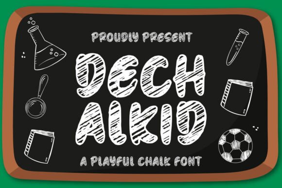 Dechalkid: A Playful Chalk Font That Feels Like Hand-Drawn Magic