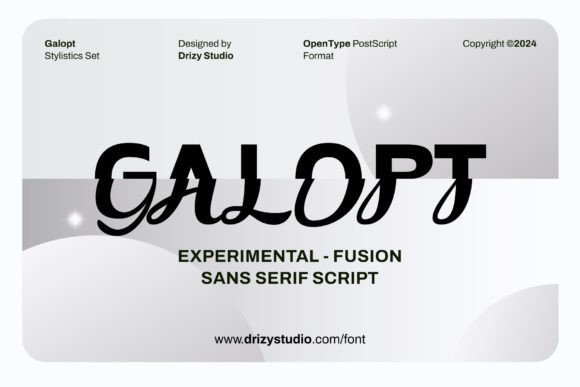 Galopt: A Futuristic Script Font That Elevates Real Small Business Branding