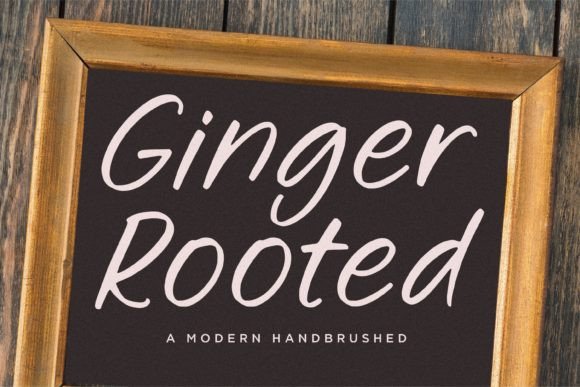 Ginger Rooted: A Handwritten Brush Font That Feels Like Real Ink