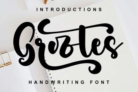 Grootes: A Delicate Handwritten Typeface for Makers