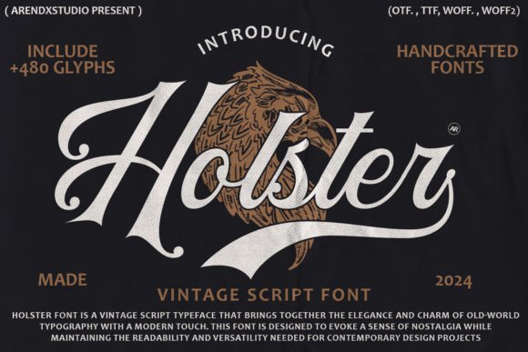 Holster: A Vintage Script Font That Elevates Brand Voice