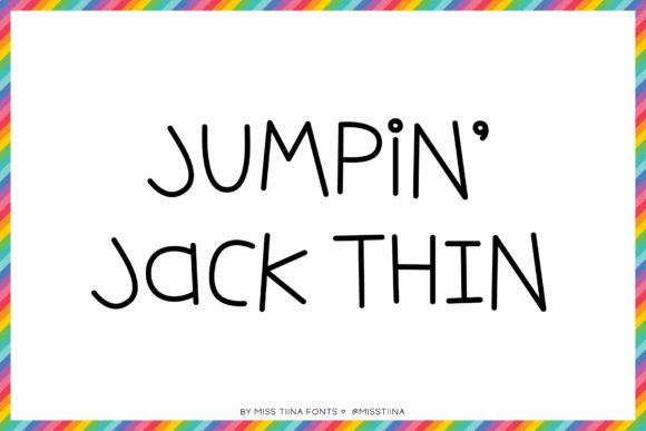 Jumpin Jack Thin: A Bouncy, Thin Script Font for Editorial Charm