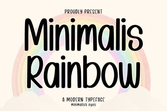 Minimalis Rainbow: A Festive Script Font for Small Business Branding