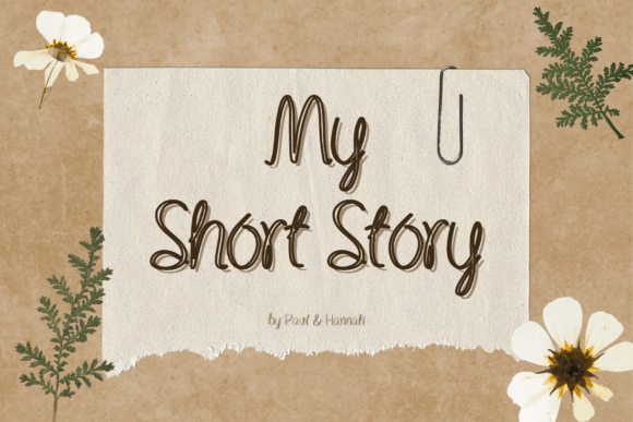 My Short Story: A Handwritten Font for Editorial Warmth