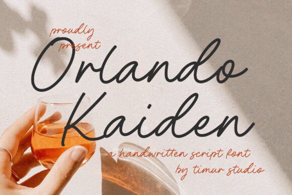 Orlando Kaiden: A Handwritten Script Font That Feels Like It Belongs