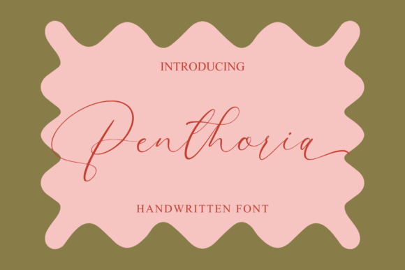 Penthoria: A Handwritten Font That Elevates Handmade Design