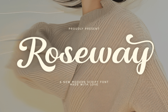 Roseway: A Bold, Flowing Script Font for Handmade Charm