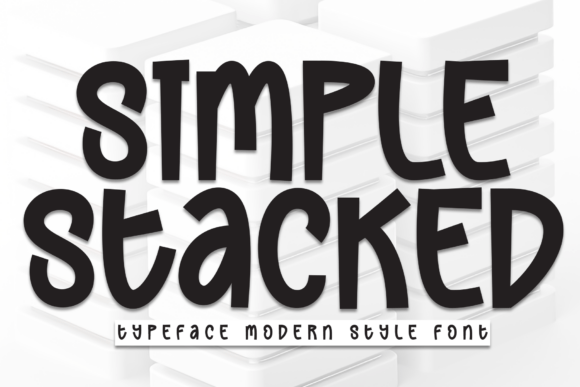 Simple Stacked: A Handwritten Display Font That Converts