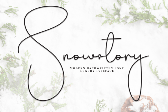 Snowstory: A Friendly Handwritten Font for Small Business Branding