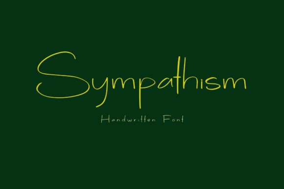 Sympathism: A Bold Handbrush Font That Feels Human