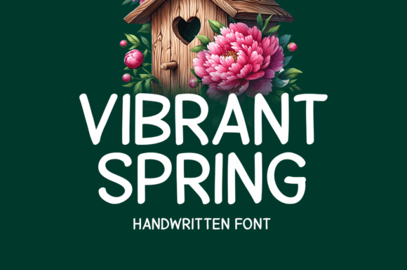 Vibrant Spring Font: A Handwritten Display Typeface for Digital Branding