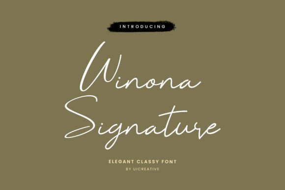 Winona Signature: A Classy Handwritten Font for Digital Branding